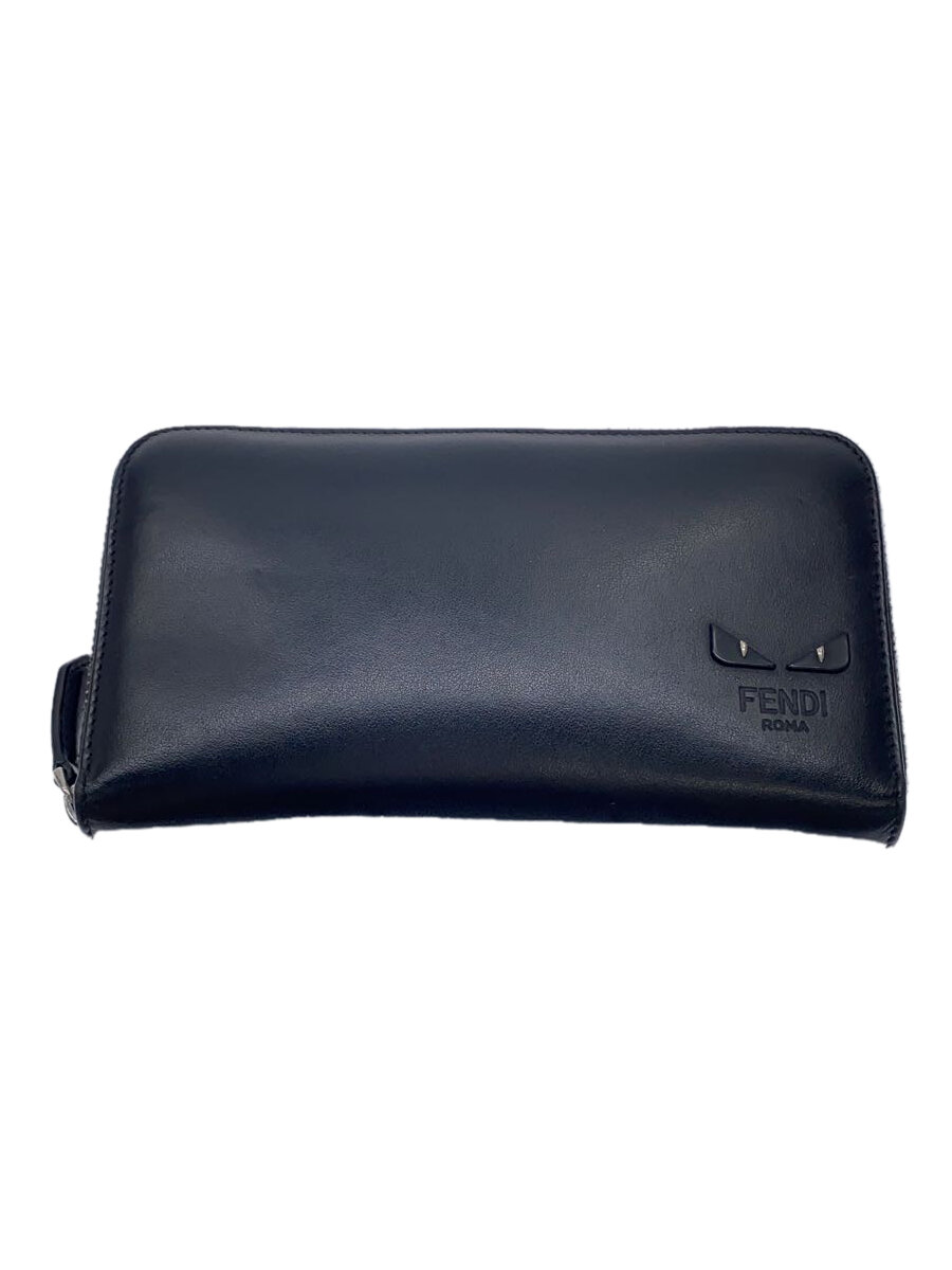 【中古】FENDI◆長財布/レザー/BLK/メンズ/7M0210-60C-213-1835//【服飾雑貨他】