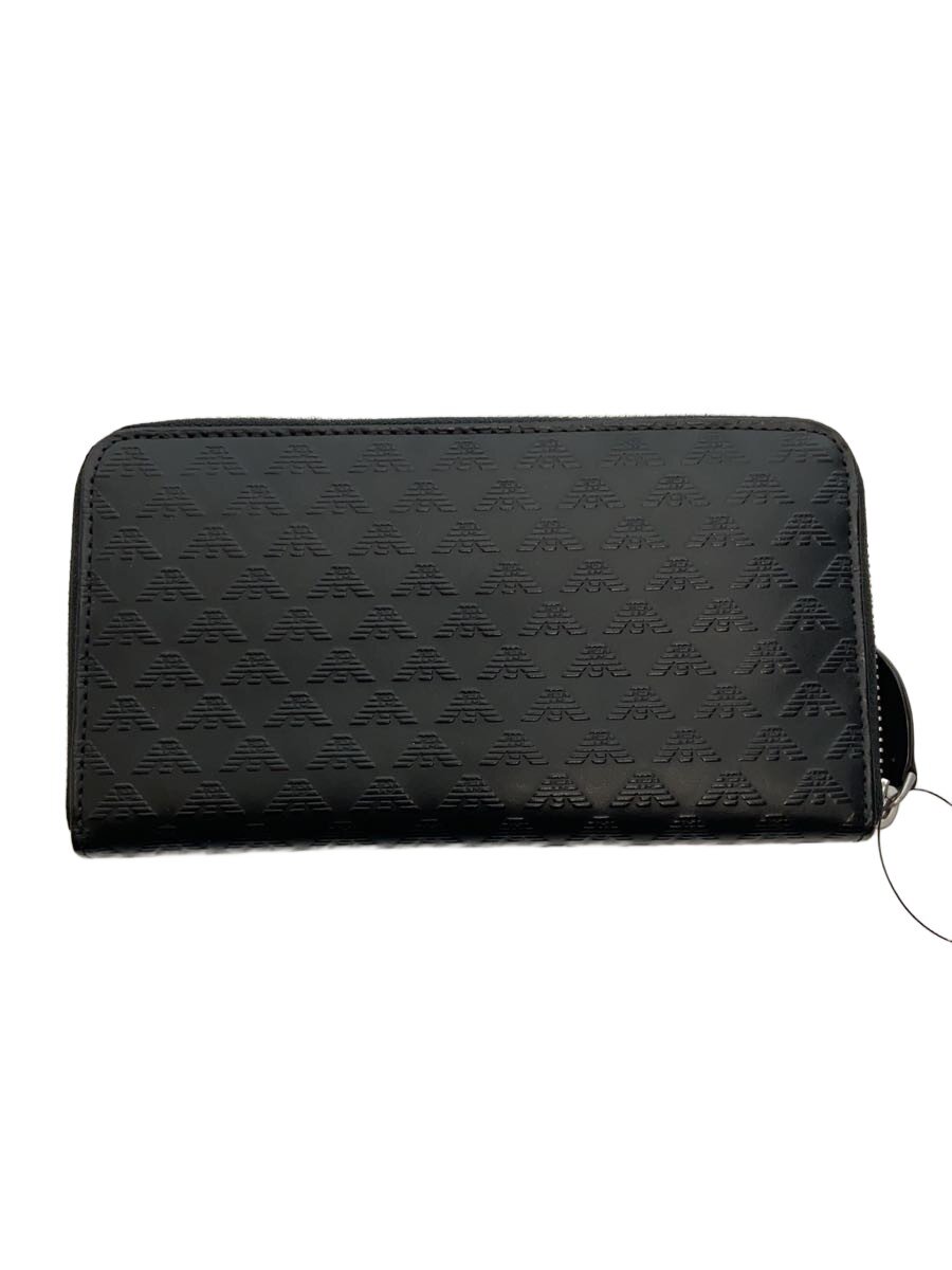 【中古】EMPORIO ARMANI◆長財布/レザー/BLK/メンズ/YEME49 YC043【服飾雑貨他】