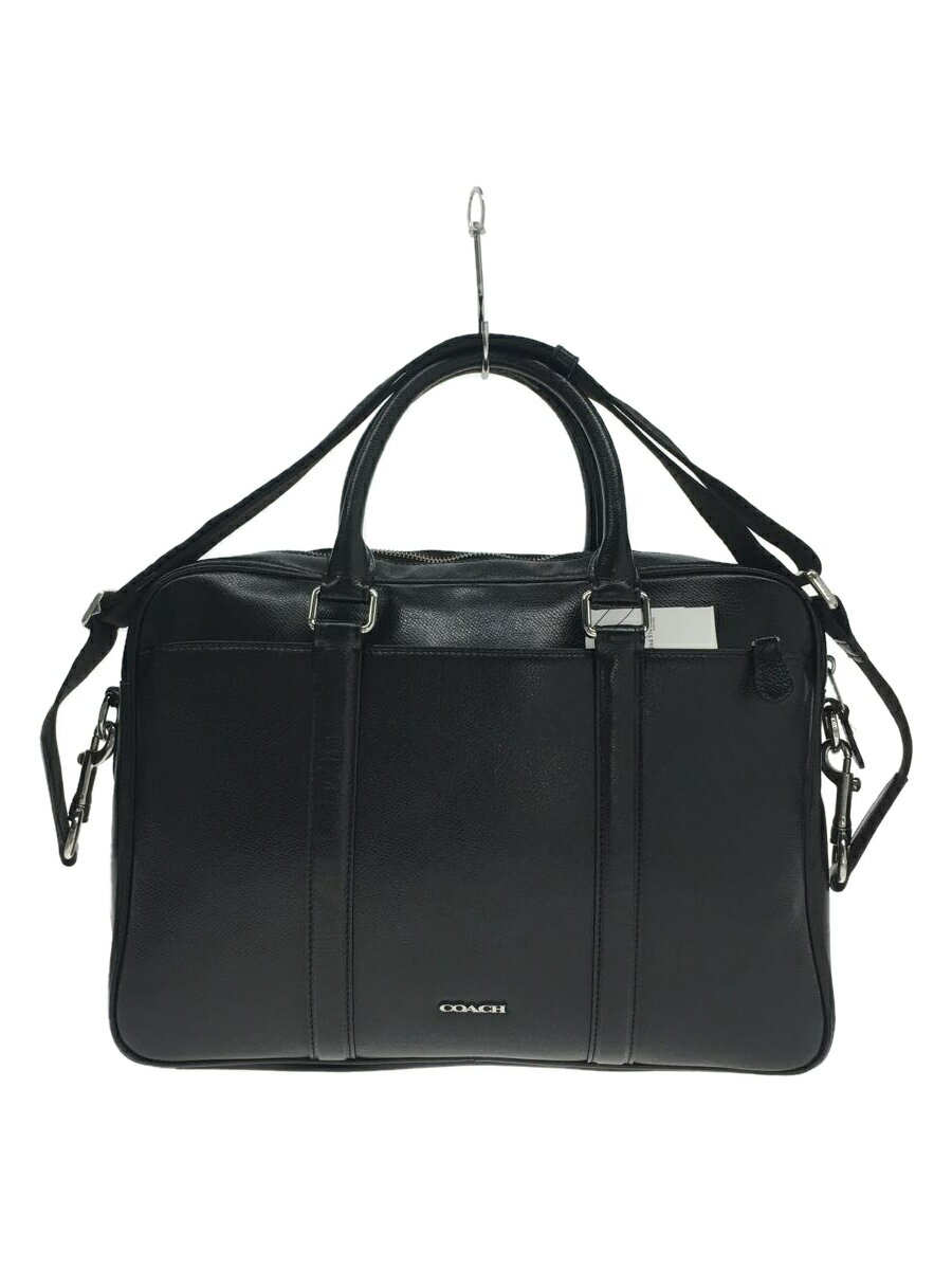 【中古】COACH◆ブリーフケース/--/BLK/無地【バッグ】