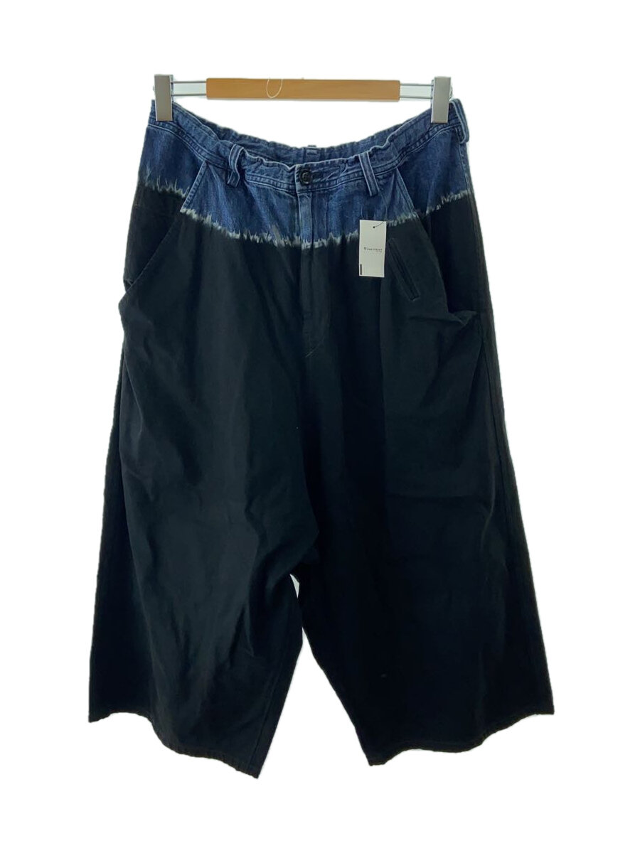 【中古】Y’s◆DENIM DISCHARGE/サルエルパンツ/2/コットン/ブラック/ym-p01-027【メンズウェア】