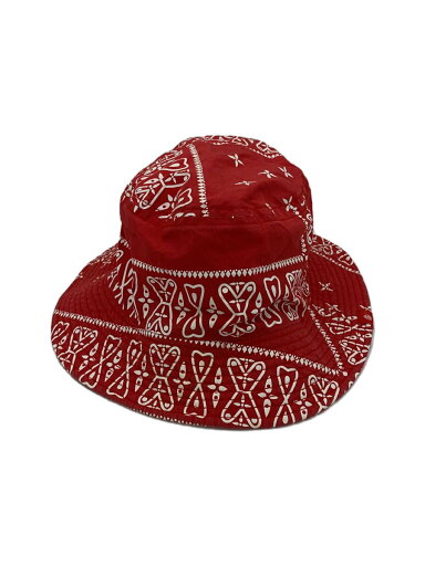 【中古】STUSSY◆バケットハット/--/RED/ペーズリー/メンズ【服飾雑貨他】 【中古】STUSSY◆バケットハット/--/RED/ペーズリー/メンズ【服飾雑貨他】