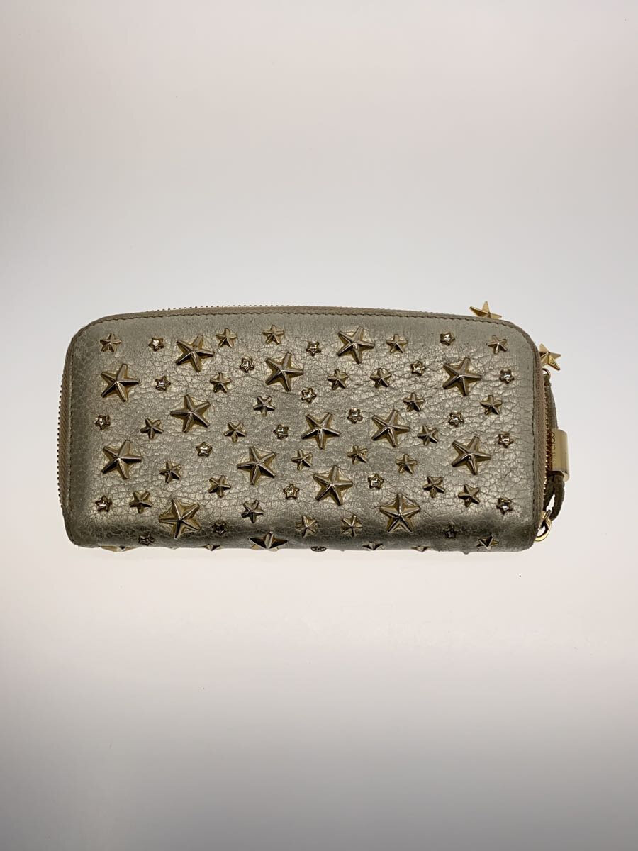 【中古】JIMMY CHOO◆長財布/スタースタッズ/SLV/レディース//【服飾雑貨他】