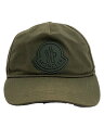 【中古】MONCLER◆モンクレール/キャップ/--/コットン/カーキ/無地/メンズ/G10913B76300【服飾雑貨他】