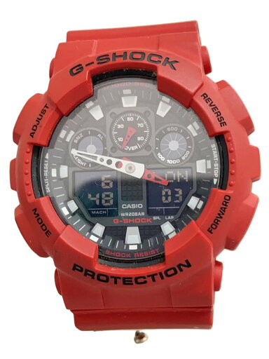 【中古】CASIO◆クォーツ腕時計・G-SHOCK/デジアナ/ラバー/RED/RED/SS【服飾雑貨他】 【中古】CASIO◆クォーツ腕時計・G-SHOCK/デジアナ/ラバー/RED/RED/SS【服飾雑貨他】