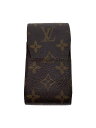 【中古】LOUIS VUITTON◆エテュイ・シガレット_モノグラム・キャンバス_BRW/--/BRW/メンズ【服飾雑貨他】