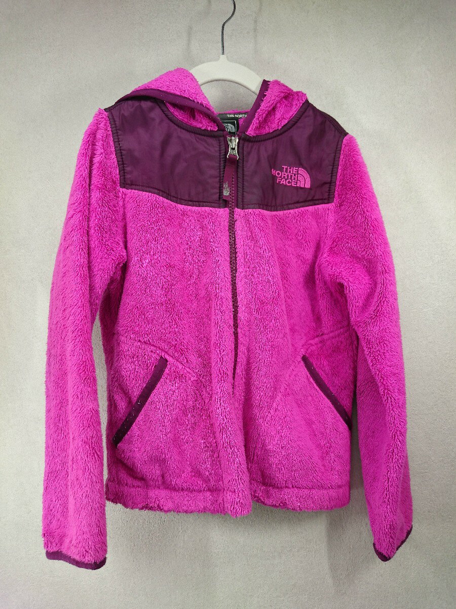 【中古】THE NORTH FACE◆パーカー/XS/ポリエステル/PUP/無地/NLG51403【キッズ】