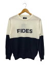 【中古】FIDES◆ニット・セーター(薄手)/S/ウール/CRM/無地【メンズウェア】