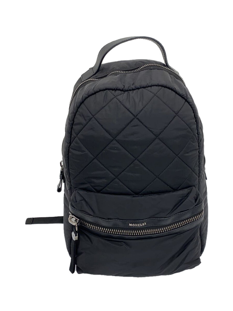 【中古】MONCLER◆GEORGE ZAINO/リュック/ナイロン/BLK/無地/A209A0061200【バッグ】
