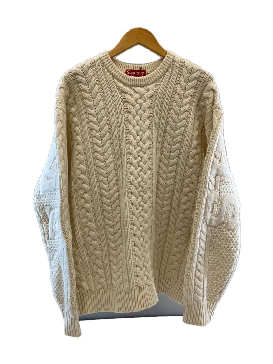 楽天市場】Supreme Appliqué Cable Knit Sweaterの通販