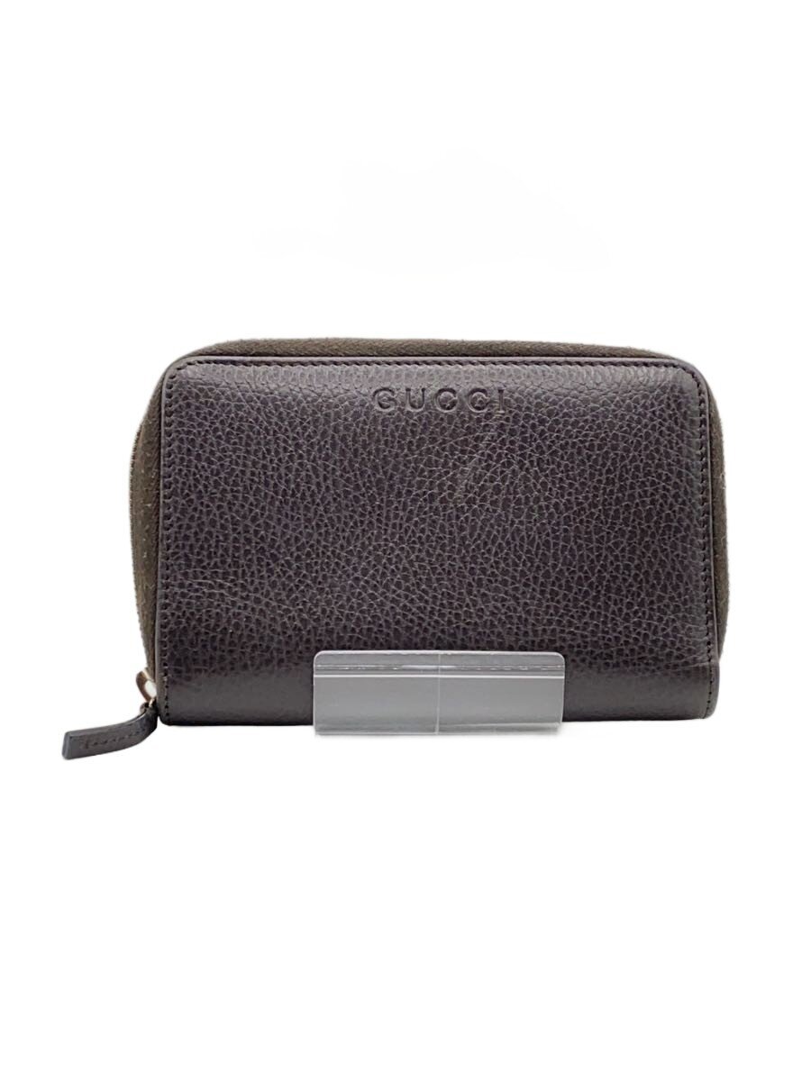 【中古】GUCCI◆財布/レザー/BLK/無地/メンズ/420113【服飾雑貨他】