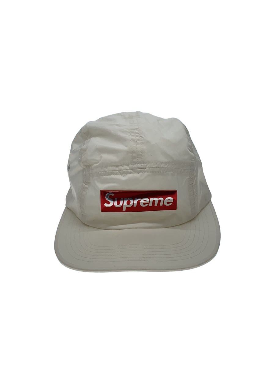 Supreme◆ワークキャップ/white logo cap/metalic panel/WHT/メンズ