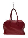 【中古】HERMES◆ボストンバッグ/レザー/RED【バッグ】