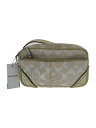 【中古】COACH◆ウエストポーチ/キャンバス/GLD/モノグラム【バッグ】