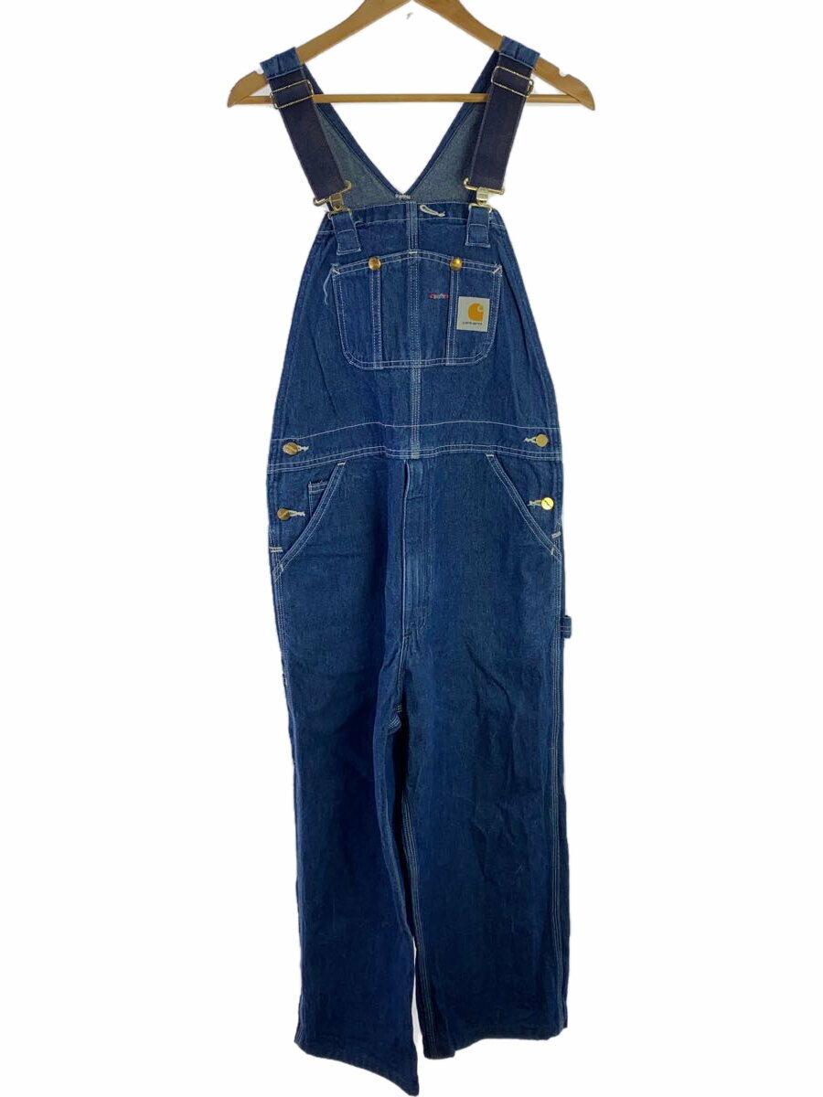 【中古】Carhartt◆オーバーオール/34/コットン/IDG【メンズウェア】