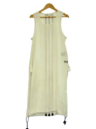 【中古】Y-3◆ノースリーブワンピース/S/コットン/WHT/無地/DY7177【レディースウェア】 【中古】Y-3◆ノースリーブワンピース/S/コットン/WHT/無地/DY7177【レディースウェア】