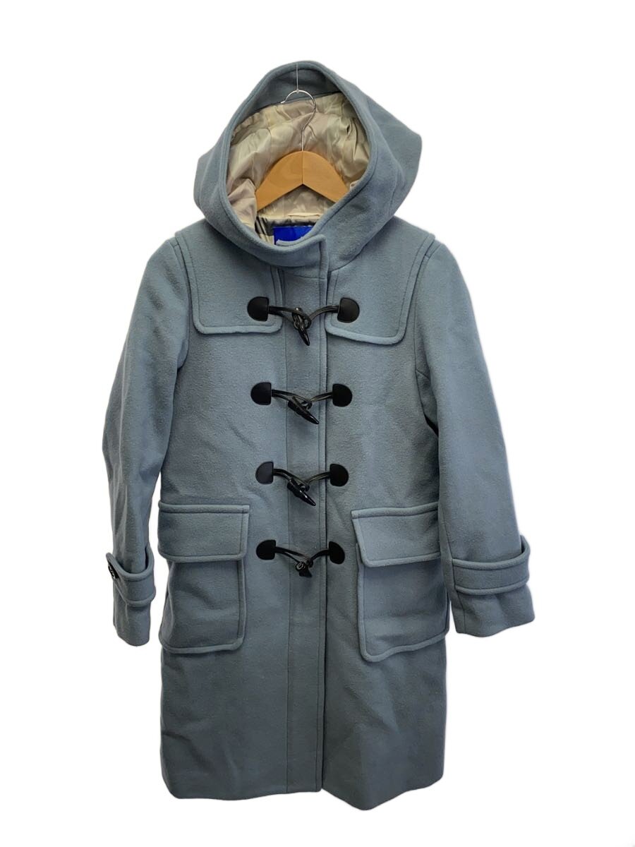 【中古】BLUE LABEL CRESTBRIDGE◆ダッフルコート/38/ウール/BLU/55b01-459-20【レディースウェア】