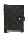 【中古】LOUIS VUITTON◆LOUIS VUITTON ルイヴィトン アジェンダPM_モノグラム_BRW/PVC/【服飾雑貨他】