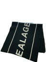 【中古】ANREALAGE◆マフラー/アクリル/BLK/メンズ【服飾雑貨他】