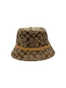 【中古】COACH◆COACH/バケットハット/S/コットン/BEG/総柄/レディース【服飾雑貨他】(4)