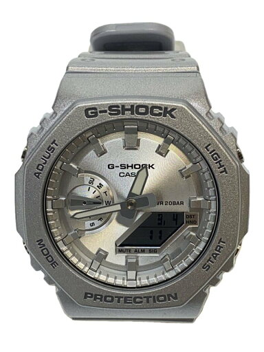 【中古】CASIO◆クォーツ腕時計_G-SHOCK/デジアナ/ラバー/SLV/SLV/GA-2100FF-8AJF//【服飾雑貨他】 【中古】CASIO◆クォーツ腕時計_G-SHOCK/デジアナ/ラバー/SLV/SLV/GA-2100FF-8AJF//【服飾雑貨他】