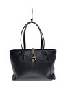【中古】Salvatore Ferragamo◆トートバッグ/レザー/BLK/無地/BK-21 2827【バッグ】