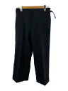 【中古】YOHJIYAMAMOTO+NOIR◆ワイドパンツ/3/ウール/BLK/無地/ne-p05-109【レディースウェア】