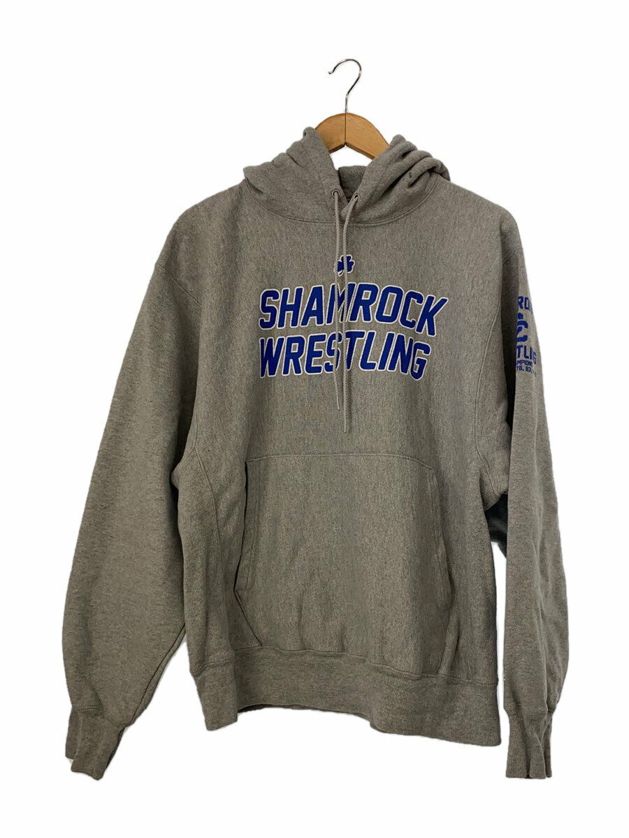 【中古】Champion◆パーカー/M/--/GRY/無地//【メンズウェア】