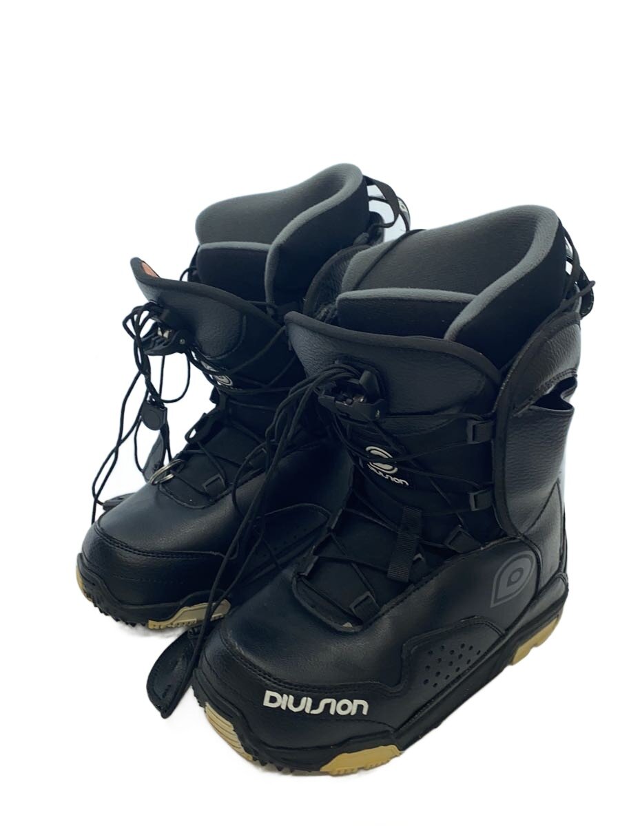 【中古】DIVISION◆スノーボードブーツ/25cm/BLK/使用感【スポーツ】