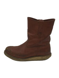 【中古】RED WING◆ペコスブーツ/26cm/BRW/レザー/8866【シューズ】