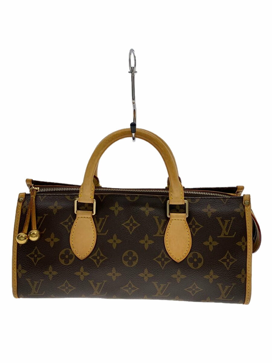 【中古】LOUIS VUITTON◆ポパンクール_モノグラム・キャンバス_BRW/PVC/BRW【バッグ】