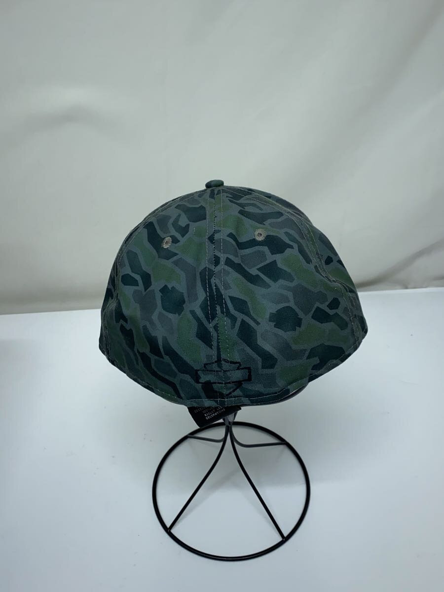 【中古】HARLEY DAVIDSON◆×NEW ERA/キャップ/7 1/2/ポリエステル/KHK/カモフラ/メンズ【服飾雑貨他】