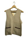 【中古】CAMPUS◆50s/POベスト/リブニットベスト/M/--/BEG【メンズウェア】