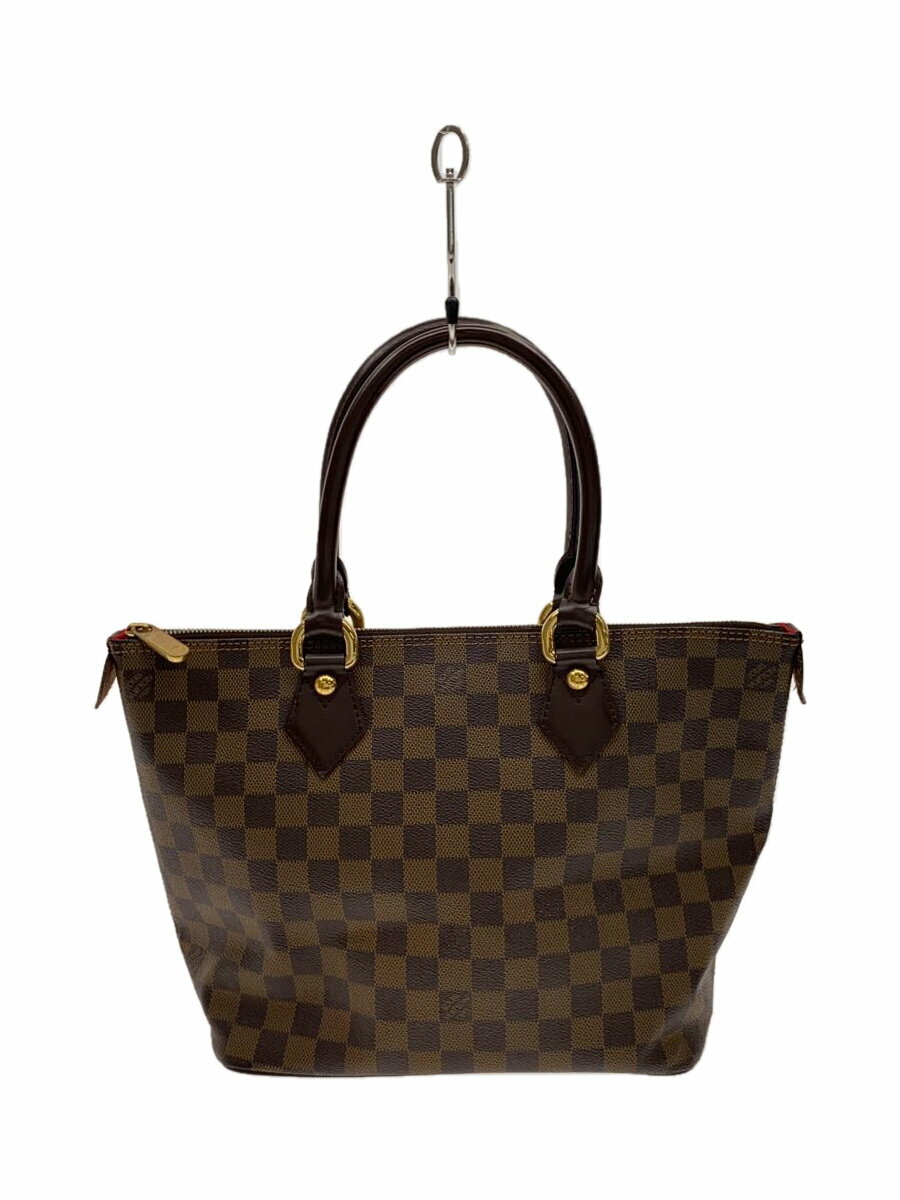 LOUIS VUITTON - 【中古】LOUIS VUITTON◆サレヤPM_ダミエ・エベヌ/PVC/BRW//【バッグ】