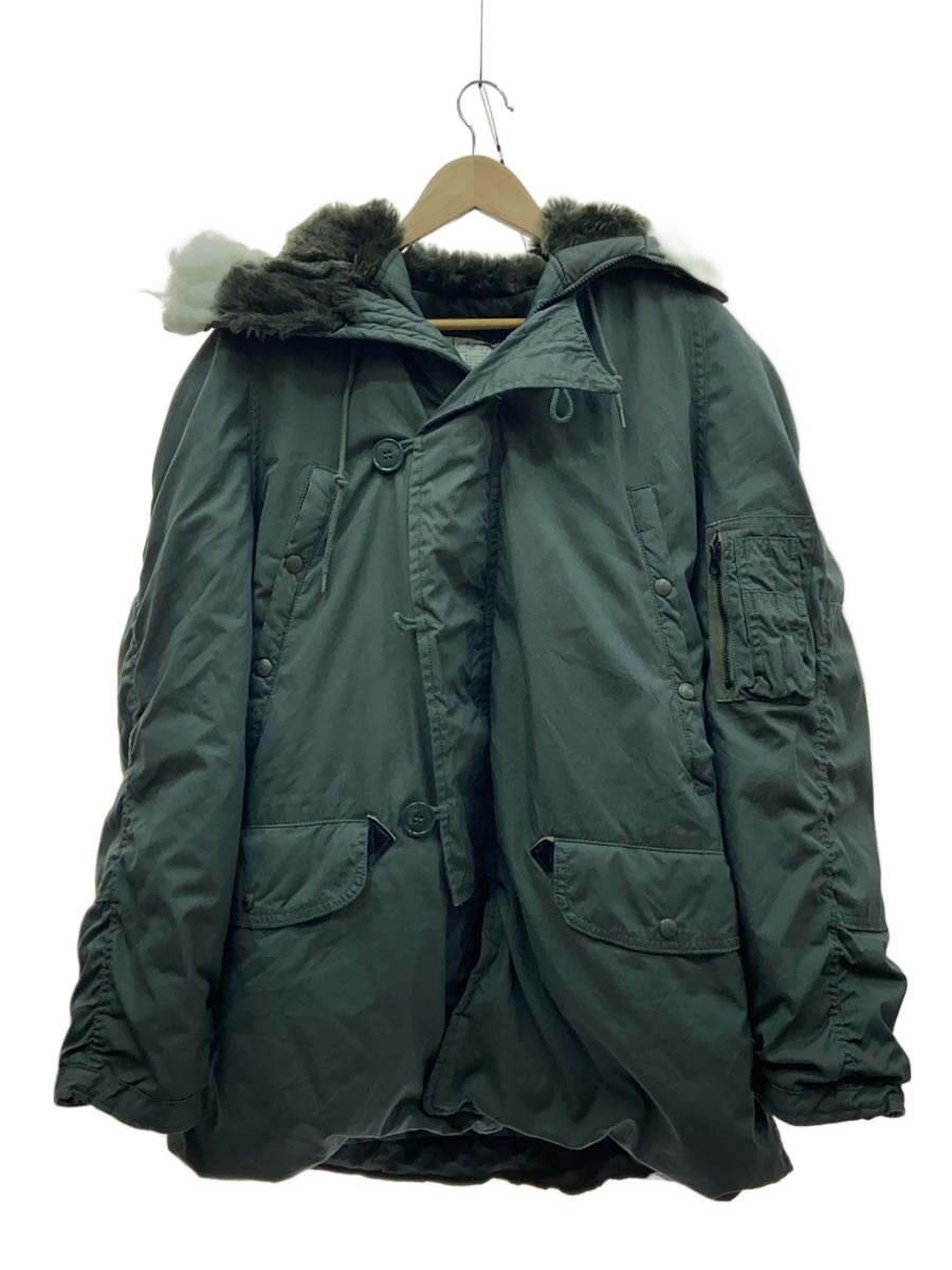 U.S.AIR FORCE◆80s/N-3B/SCOVILLジップ/モッズコート/M/コットン/KHK