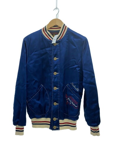 【中古】HYSTERIC GLAMOUR◆スカジャン/M/レーヨン/青/ネイビー/0253AB06/刺繍/バック刺繍【メンズウェア】 【中古】HYSTERIC GLAMOUR◆スカジャン/M/レーヨン/青/ネイビー/0253AB06/刺繍/バック刺繍【メンズウェア】
