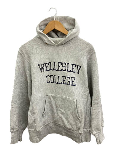 【中古】Champion◆80s/Reverse Weave/トリコタグ/wellesley college/M/コットン/GRY【メンズウェア】 【中古】Champion◆80s/Reverse Weave/トリコタグ/wellesley college/M/コットン/GRY【メンズウェア】