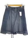 【中古】AKIRA NAKA◆Austyn layered short pants BK/スカート/2/レーヨン/BLK/AS2027-BK【レディースウェア】