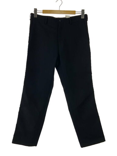 【中古】COMME des GARCONS HOMME◆ポリ縮絨/内側ストライプストレートパンツ/L/ポリエステル/BLK/HQ-P008//【メンズウェア】 【中古】COMME des GARCONS HOMME◆ポリ縮絨/内側ストライプストレートパンツ/L/ポリエステル/BLK/HQ-P008//【メンズウェア】