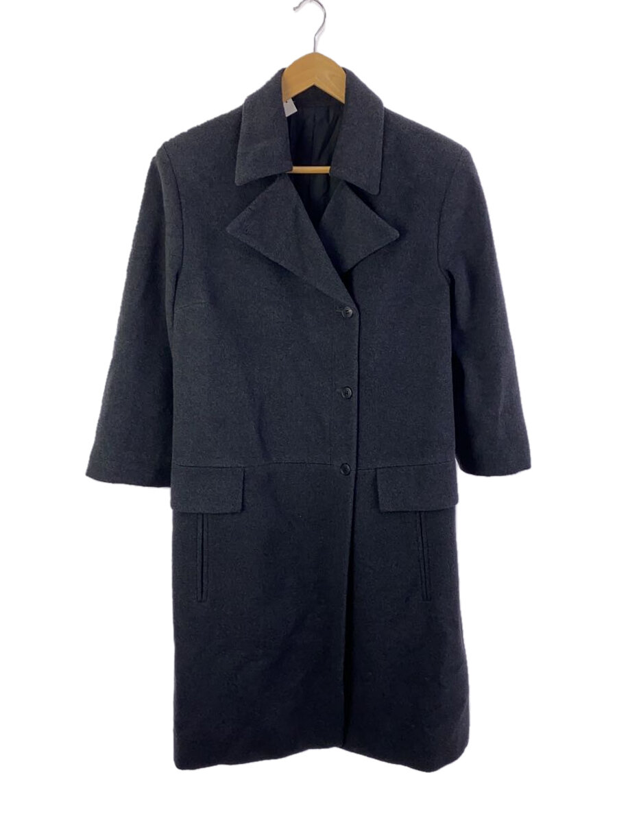 【中古】LANVIN COLLECTION◆コート/--/ウール/GRY/無地【メンズウェア】
