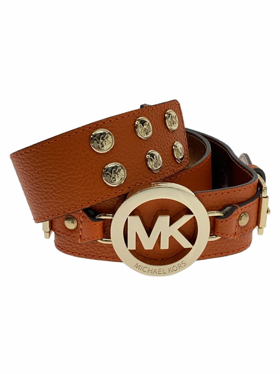 【中古】MICHAEL KORS◆ベルト/レザー/ORN/無地/レディース/552356/ロゴ【服飾雑貨他】