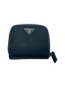 【中古】PRADA◆2つ折り財布/ナイロン/BLK/無地/メンズ【服飾雑貨他】(4)
