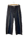 【中古】JieDa◆SWITCHING OVER DENIM PANTS/ボトム/2/デニム/BLK/Jie-22W-PT01【メンズウェア】