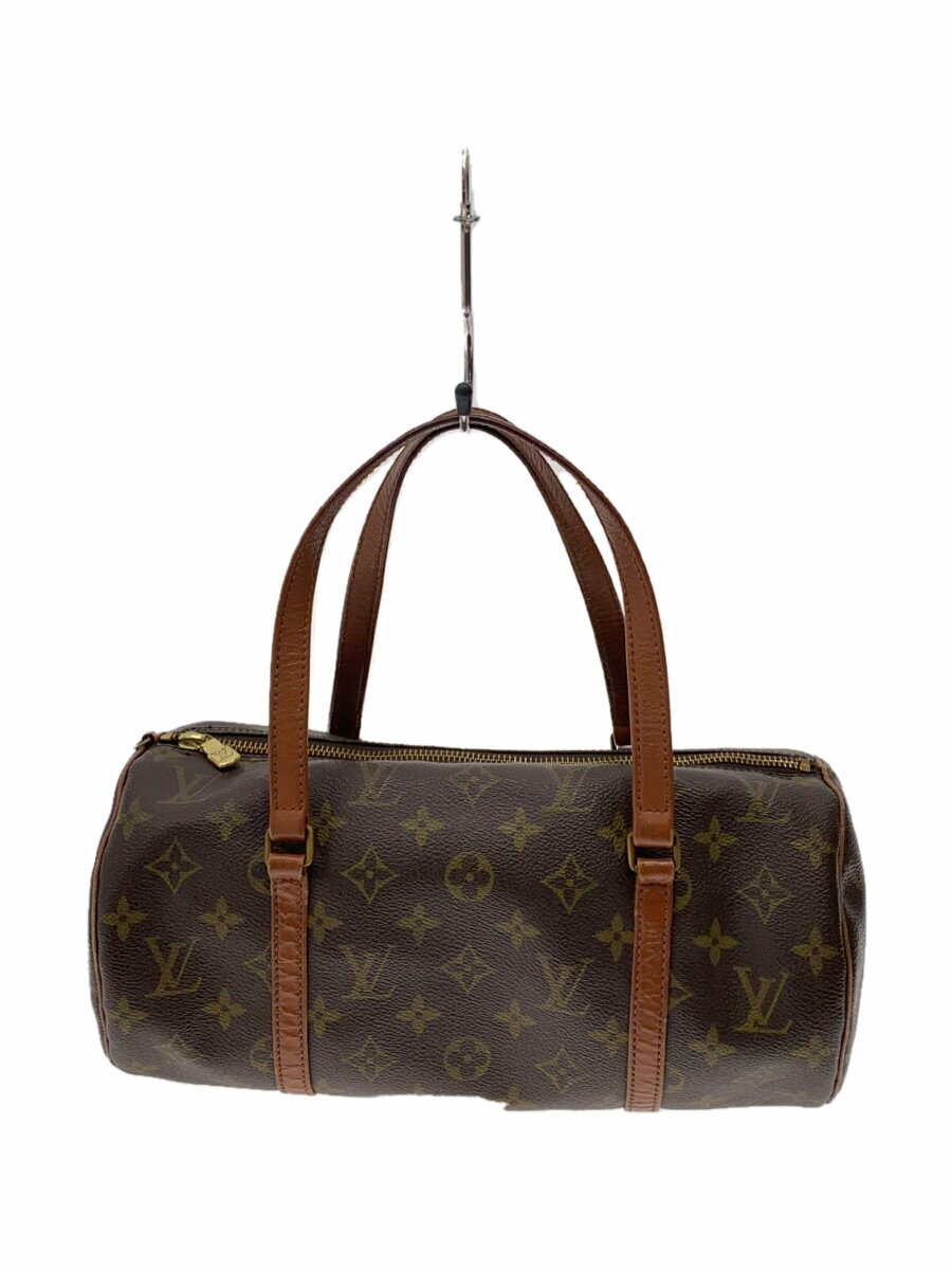 【中古】LOUIS VUITTON◆1)パピヨン30_モノグラム・キャンバス_BRW/PVC/BRW【バッグ】