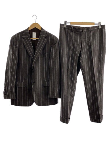 【中古】BEAMS F◆スーツ/S/ウール/BRW/ストライプ/2117-0042-264-j//【メンズウェア】 【中古】BEAMS F◆スーツ/S/ウール/BRW/ストライプ/2117-0042-264-j//【メンズウェア】