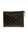 【中古】LOUIS VUITTON◆ポッシュ・トワレット26_モノグラム・キャンバス_BRW/PVC/BRW【バッグ】
