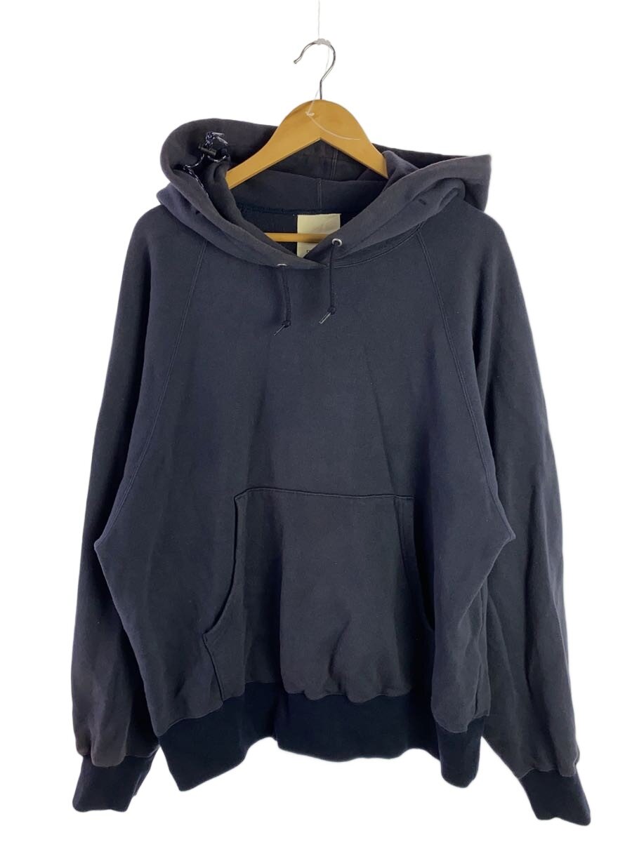【中古】refomed◆PULLOVER HOODIE/3/コットン/NVY/無地/RECU-032【メンズウェア】