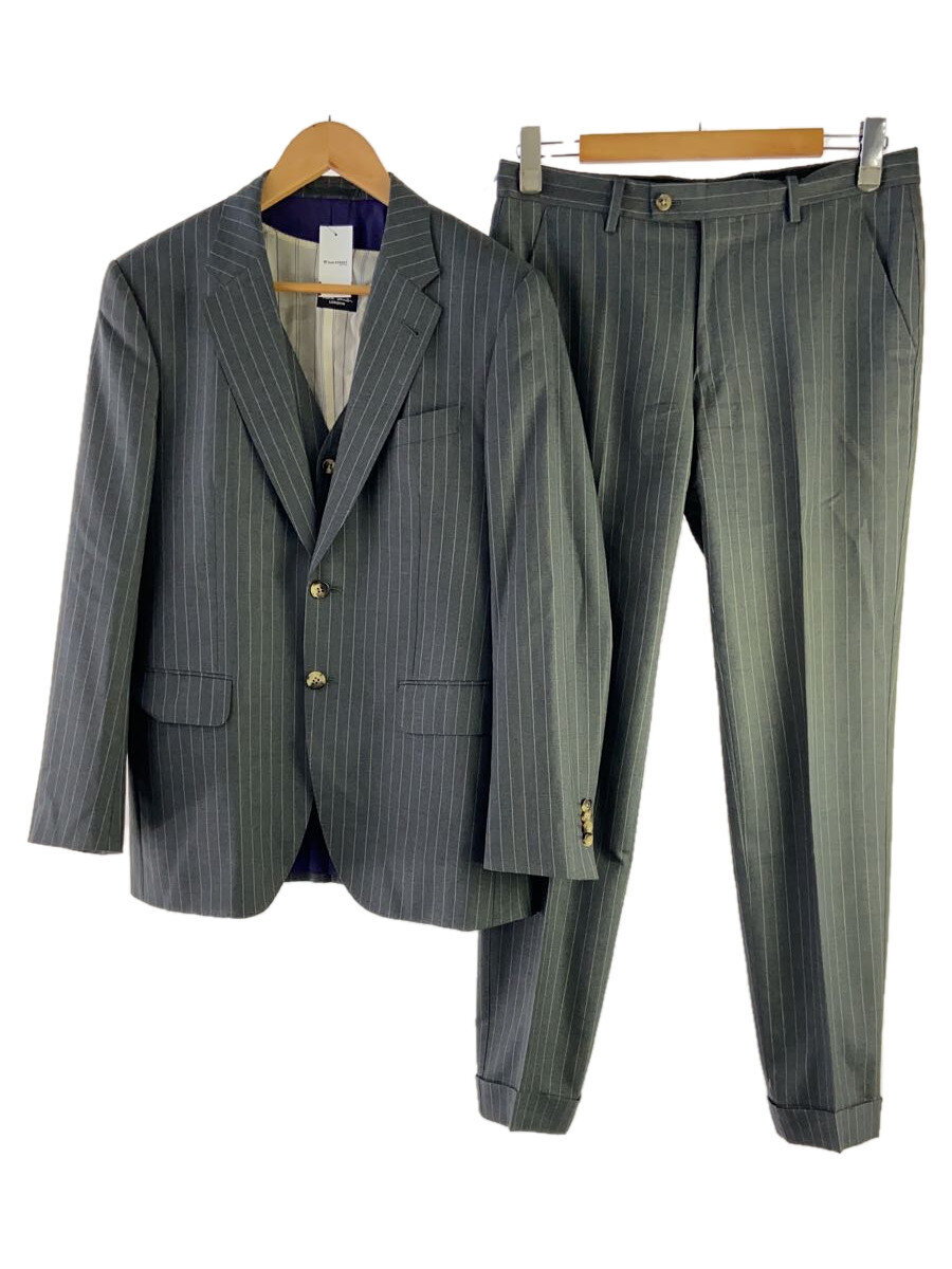 【中古】Paul Smith◆スーツ/L/ウール/GRY/ストライプ/PL-HK-39596//【メンズウェア】