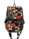 【中古】Kipling◆リュック/ポリエステル/マルチカラー/総柄【バッグ】