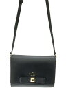 kate spade new york◆ショルダーバッグ/レザー/BLK