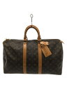 【中古】LOUIS VUITTON◆キーポル45_モノグラム_BRW/PVC/BRW【バッグ】